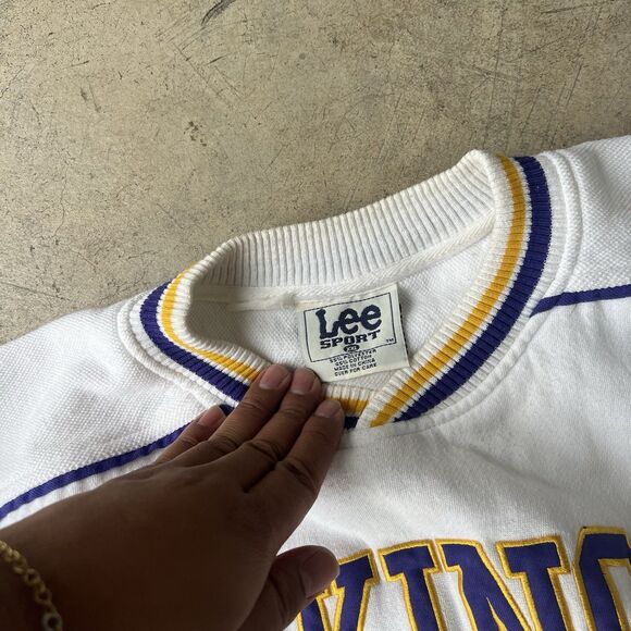 Minnesota Vikings away Home Sweatshirt Lee Sport Size XXL 1990s **** - Picture 4 of 4